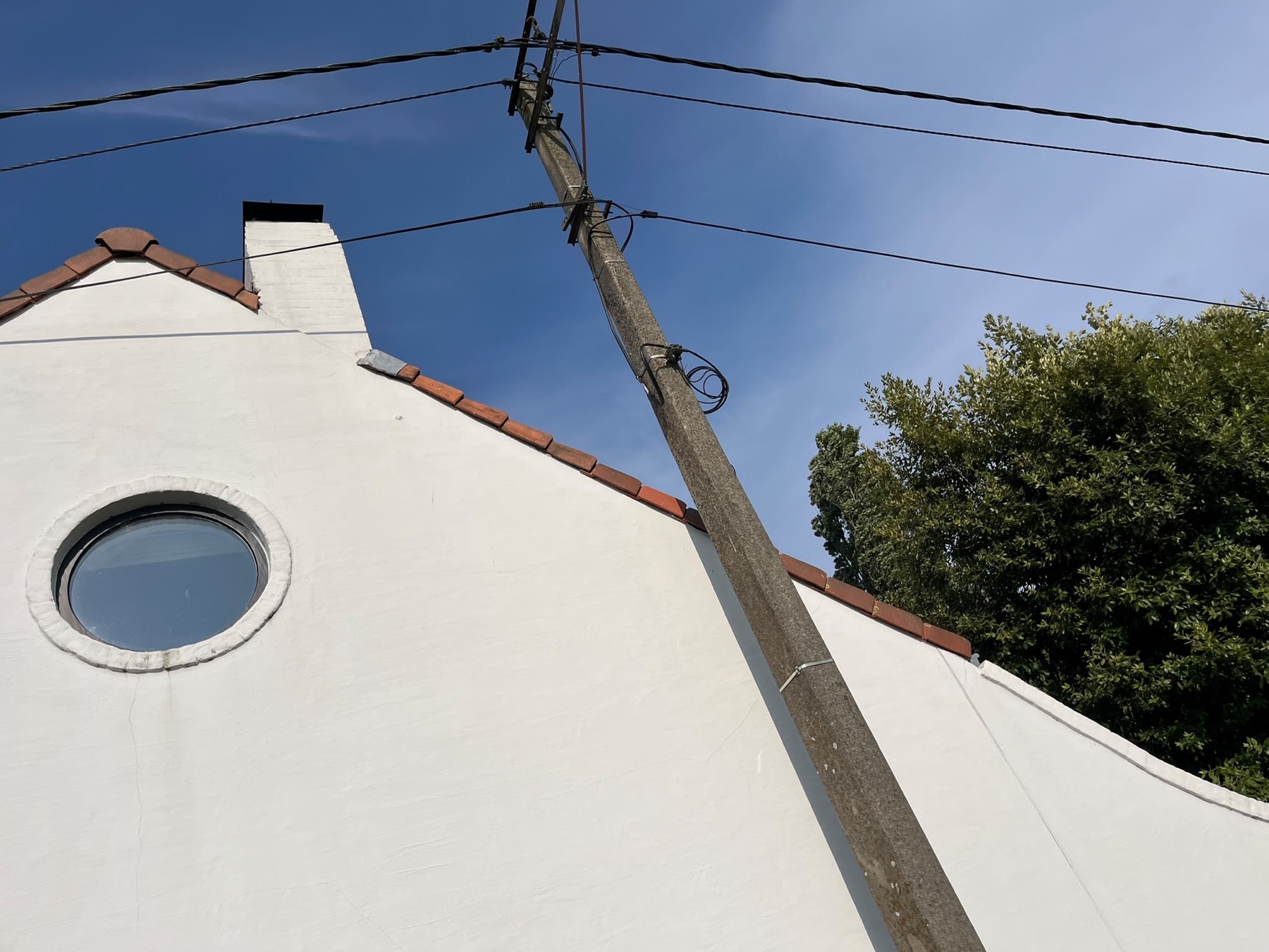 Afgewerkte zijgevel van Project Damme