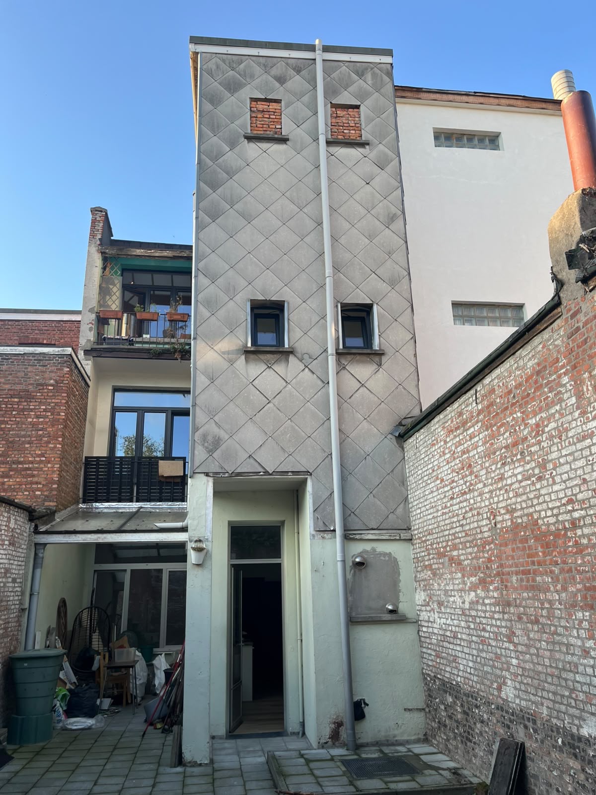 Achtergevel voor renovatie
